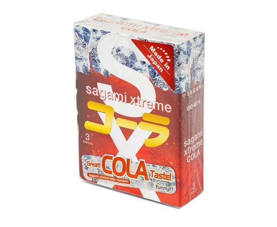 Презервативы Sagami Xtreme Cola Ультратонкие Latex 3 шт, фото 
