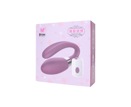 Вибратор Для Пар Dibe Lay-J1001, С Пультом Управления, Фиолетовый, фото , изображение 2