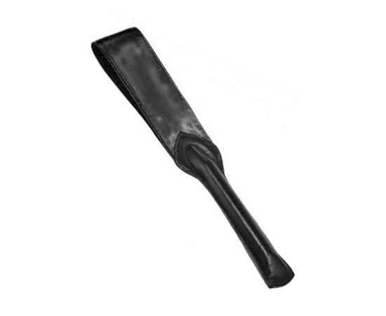 Шлепалка Из Натуральной Кожи LOVEBUTIK С Атласом, Черная, фото 