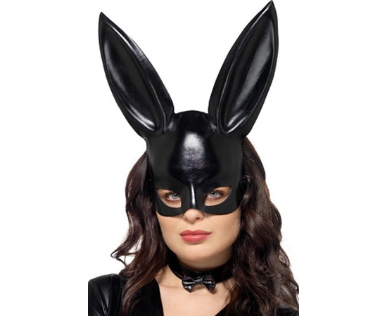 Маска Кролика Fever С Воротником, Черная, фото 