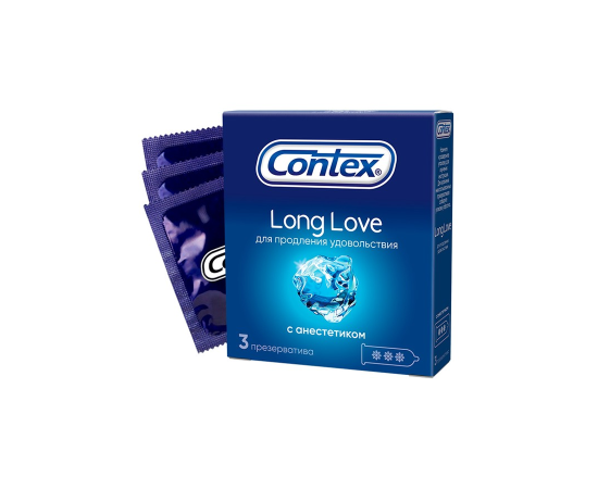 Презервативы Contex №3 Long Love с анастетиком, продлевают удовольствие, фото 