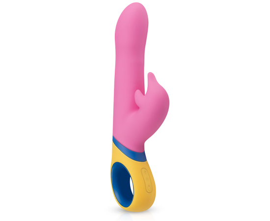 Вибратор с клиторальной стимуляцией Copy Dolphin Vibrator, розовый, фото 