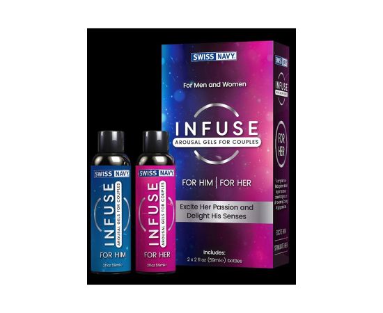 Лубриканты возбуждающие для пар INFUSE Arousal Gels for Couples 2х59 мл, фото , изображение 2