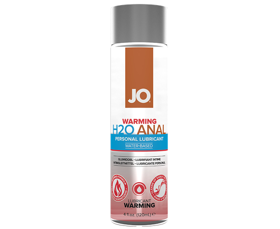 Лубрикант на водной основе JO Anal H2O Warming Анальный с разогревающим эффектом 120 мл, фото 