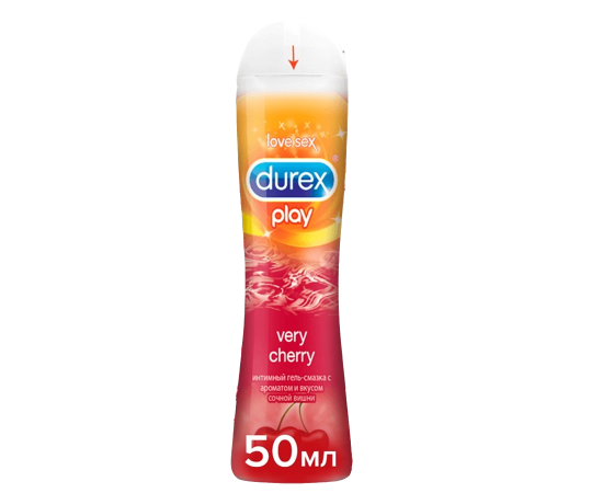 Вкусовой Лубрикант Durex Play Very Cherry Со Вкусом Вишни, 50 мл, фото 