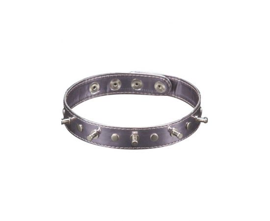 Ошейник С Шипами Sitabella BDSM, Серебряный, фото 