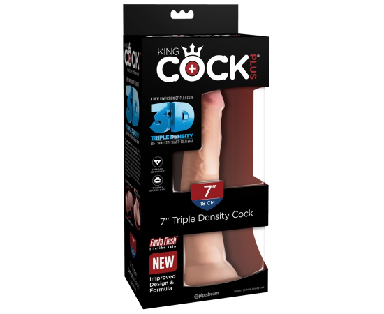 Фаллоимитатор на присоске PipeDream Triple Density 7", фото 