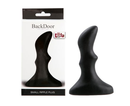 Анальный стимулятор Small ripple plug Black 510191lola, фото 