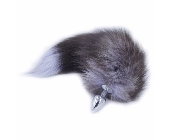 Анальная пробка металлическая с хвостом Королевская лиса 47077-MM, фото 