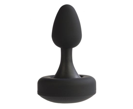 Анальная пробка 10-FUNCTION FLEXI RISQUE-BLACK, с вибрацией , черная, фото 