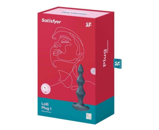 Анальный Вибростимулятор Satisfyer Lolli Plug 1, Темно-Бирюзовый, фото , изображение 6