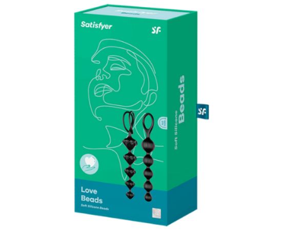 Анальные Цепочки Satisfyer Love Beads Black (Набор), фото , изображение 7