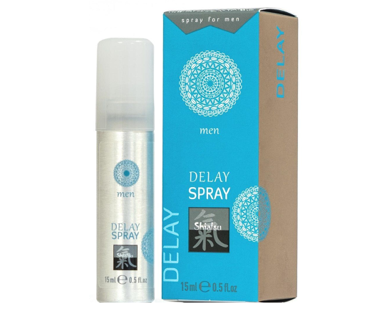 Пролонгирующий интимный спрей Shiatsu Delay 15 мл, фото 