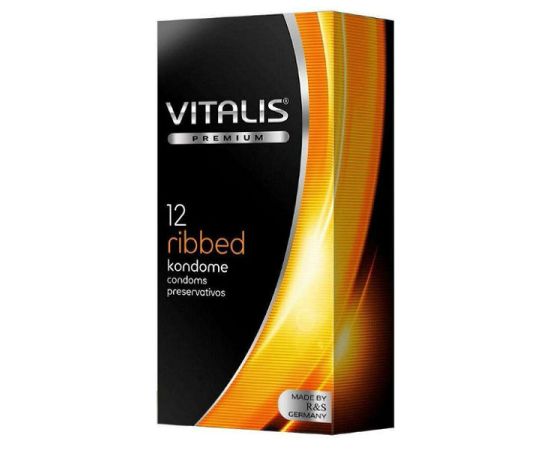 Презервативы Vitalis premium №12 Ribbed, фото 