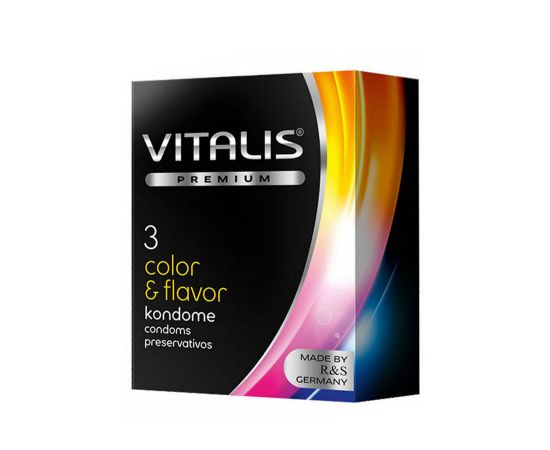 Презервативы Vitalis premium №3 Color & flavor, фото 