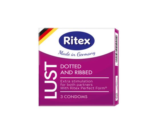Презервативы Ritex Lust №3 рифленые с пупырышками, фото 