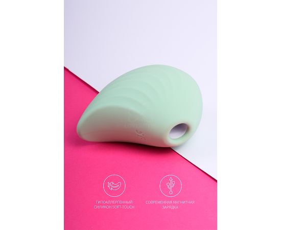 Вакуумный стимулятор с вибрацией Satisfyer Pearl Diver Mint, фото , изображение 3