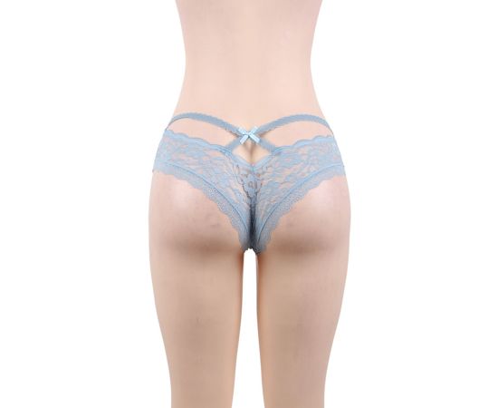 Трусики кружевные голубые LOVEBUTIK M-L, фото 