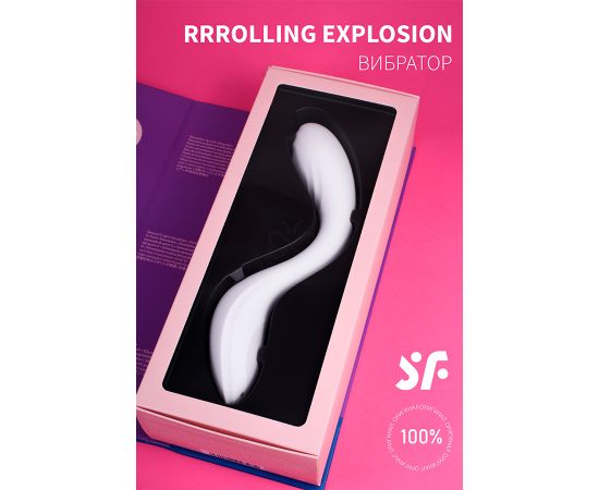 Вибратор Satisfyer Rrrolling Pleasure White, фото , изображение 4