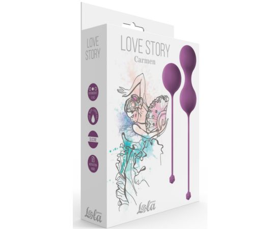 Набор вагинальных шариков Love Story Carmen Lavender Sunset, фото 