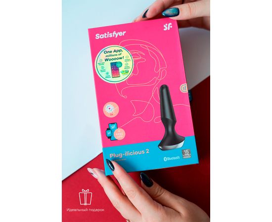 Анальная Пробка Satisfyer Plug-ilicious 2 Black, фото , изображение 7