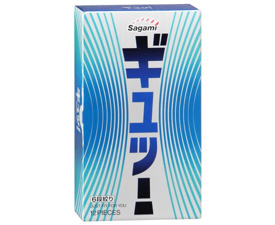 Презервативы Sagami Six Fit V Волнообразные Latex 12 шт, фото 